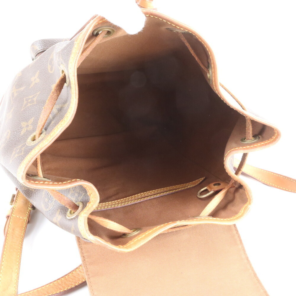 LOUIS VUITTON Brown Monogram Leather Backpack - Picture 7 of 9